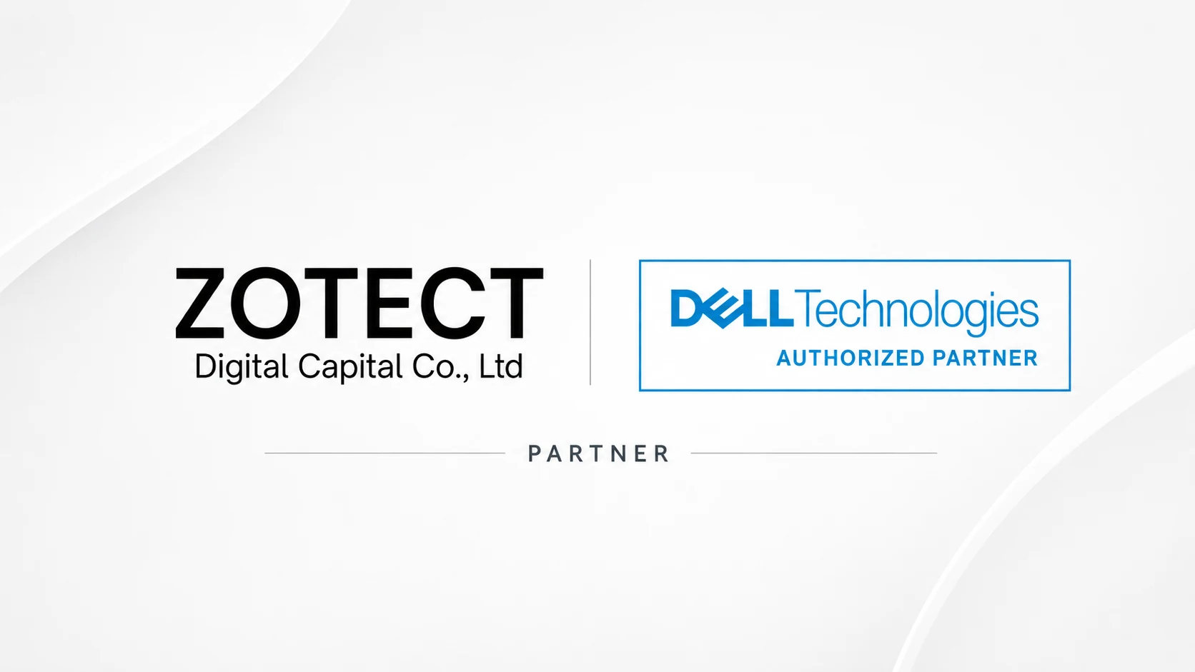โลโก้ Zotect คู่กับตรา Dell Technologies Authorized Partner